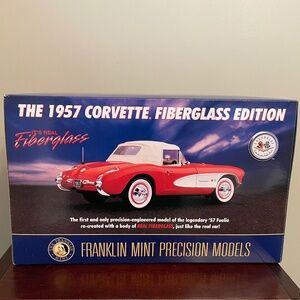 1957 CORVETTE FUELIE FIBERGLASS EDITION, FRANKLIN MINT, 1/24 DIECAST